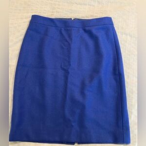 JCrew Factory Pencil Skirt Blue Wool size 6